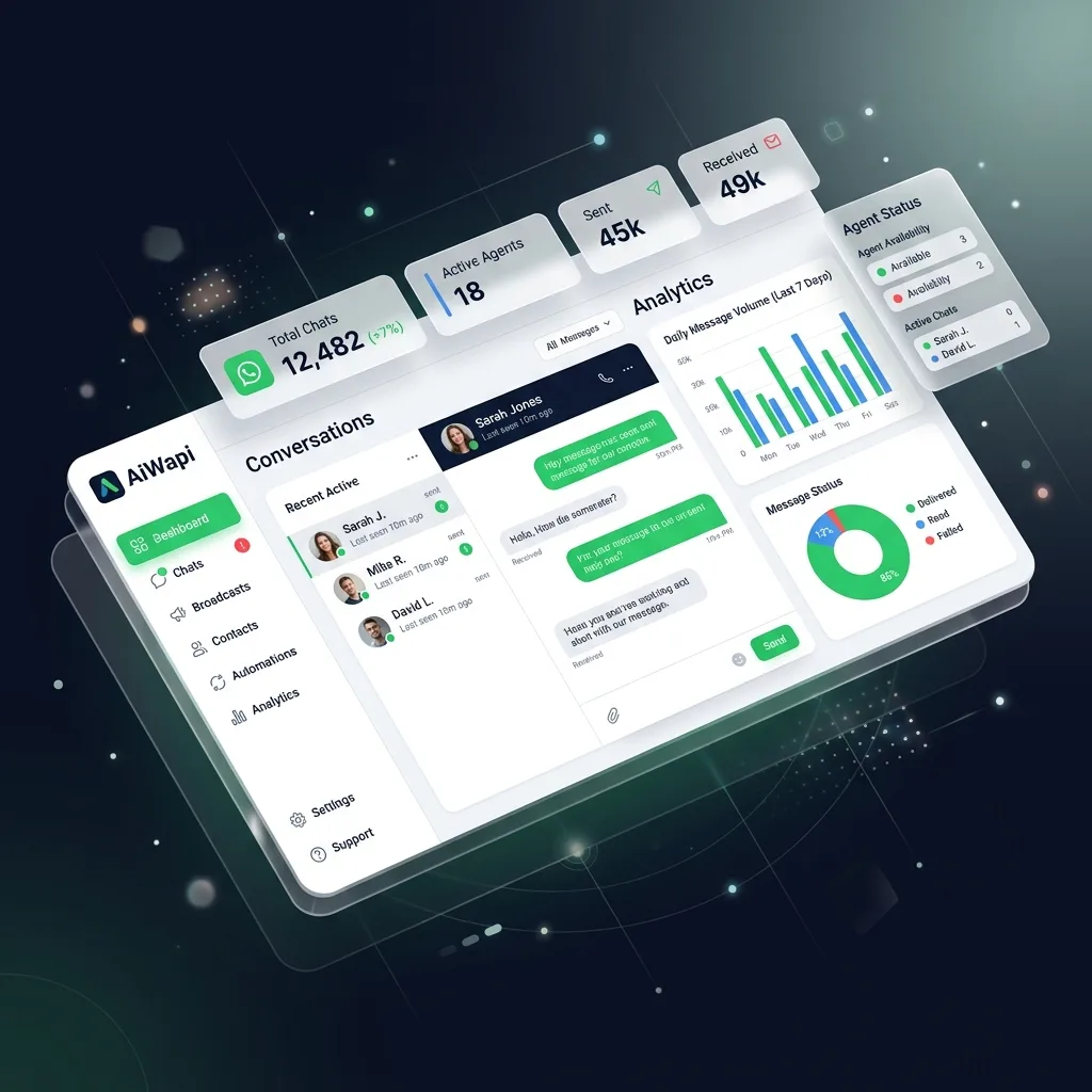 AiWapi Dashboard Mockup